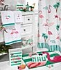 Avanti Linens Flamingo Paradise Covered Jar, Color:White/Green - Image 3