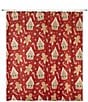 Avanti Linens Gingerbread Man Decorative Holiday Shower Curtain - Image 2