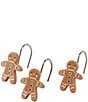 Avanti Linens Gingerbread Man Shower Curtain Hook Set - Image 1