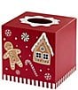 Avanti Linens Holiday Collection Gingerbread Man Bath Tissue Box Cover - Image 2