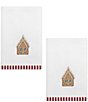 Avanti Linens Holiday Collection Gingerbread Man Decorative Embroidered Bath Towel Set - Image 2