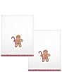 Avanti Linens Holiday Collection Gingerbread Man Decorative Embroidered Bath Towel Set - Image 1