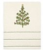 Avanti Linens Holiday Collection Tossed Trees Embroidered Bath Towels, Color:Ivory - Image 3