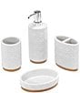 Avanti Linens x Nicole Miller Lena 4-Piece Bath Set, Color:White - Image 1