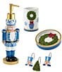Avanti Linens Nutcracker Trellis Collection Decorative Holiday Shower Curtain Hook Set - Image 4