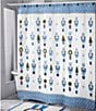 Avanti Linens Nutcracker Trellis Collection Decorative Holiday Shower Curtain - Image 1