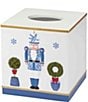 Avanti Linens Nutcracker Trellis Collection Tissue Box Cover - Image 2