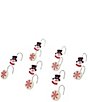 Avanti Linens Patchwork Plaid Decorative Holiday Shower Curtain Hook Set - Image 1