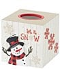 Avanti Linens Patchwork Plaid Decorative Holiday Tissue Box Cover - Image 2