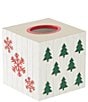 Avanti Linens Patchwork Plaid Decorative Holiday Tissue Box Cover - Image 3