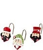 Avanti Linens Peppermint Nutcracker Shower Curtain Hooks Set - Image 1