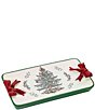 Avanti Linens Spode Christmas Tree® Collection Dimensional Red Ribbons Vanity Bath Tray - Image 1