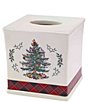 Avanti Linens Spode Christmas Tree® Tartan Tissue Box Cover - Image 1