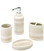Avanti Linens x Nicole Miller Lyra Ceramic 4-Piece Bath Accessory Set - Image 1