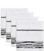 Avanti Linens x Nicole Miller Sydney Bath Towel Set, Color:White/Black - Image 2