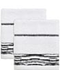 Color:White/Black - Image 2 - x Nicole Miller Sydney Collection 4-Piece Bath Towel Set