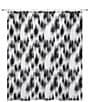 Color:Black/White - Image 2 - x Nicole Miller Sydney Shower Curtain & Hooks Set
