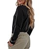 Aventura Arctic Whisper Embroidered Crew Neck V-Notch Raglan Sleeve Top - Image 2