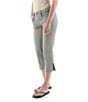 Aventura Arden Capri Side Slit Twill Pants, Color:Quarry - Image 3
