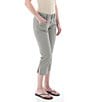 Aventura Arden Capri Side Slit Twill Pants, Color:Quarry - Image 4