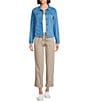 Aventura Arden V2 Point Collar Button Front Woven Twill Jacket - Image 3