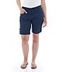 Aventura Arden V2 Organic Cotton Blend Twill Solid Bermuda Shorts - Image 1