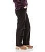 Aventura Aurora Corduroy Patch Pocket Button Fly Pants, Color:Black Bean - Image 3