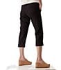 Aventura Ballard Solid Weave Flat Front Elastic Drawstring Waist Cropped Pants - Image 2