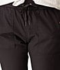 Aventura Ballard Solid Weave Flat Front Elastic Drawstring Waist Cropped Pants - Image 4