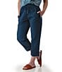 Aventura Ballard Solid Weave Flat Front Elastic Drawstring Waist Cropped Pants - Image 3