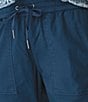Aventura Ballard Solid Weave Flat Front Elastic Drawstring Waist Cropped Pants - Image 4