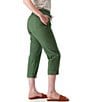 Aventura Ballard Solid Weave Flat Front Elastic Drawstring Waist Cropped Pants - Image 3
