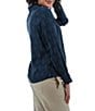 Aventura Cleo Printed Woven Point Collar Long Sleeve Button Front Shirt - Image 2