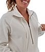 Aventura Cotton Drift Fleece Knit Stand Collar Half Zip Pullover Sweater - Image 4