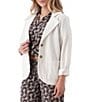 Aventura Delta Notch Lapel Button Front Blazer Jacket - Image 1