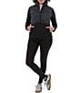 Aventura Everett Mixed Media Quilted Stand Collar Zip Front Jacket - Image 3