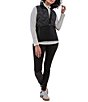 Aventura Everett Mixed Media Stand Collar Zip Front Vest - Image 3