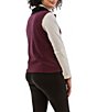 Aventura Heavenly Soft Solid Fleece Knit Collared Neck Zip Front Vest - Image 5