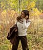 Aventura Icethistle Geometric Fair Isle Turtleneck Raglan Sleeve Sweater - Image 5