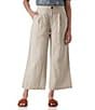 Aventura Leni Solid Linen Wide Leg Ankle Pants - Image 1