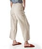 Aventura Leni Solid Linen Wide Leg Ankle Pants - Image 2