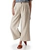 Aventura Leni Solid Linen Wide Leg Ankle Pants - Image 3