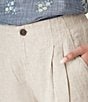 Aventura Leni Solid Linen Wide Leg Ankle Pants - Image 4