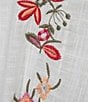 Color:White - Image 4 - Lindale Floral Print Raglan Short Sleeve Split Neck Ruched Knit Top