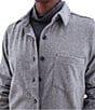 Aventura Luscious Solid Soft Fleece Point Collar Button Front Shirt, Color:Ombre Blue - Image 4