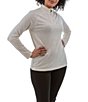 Aventura Macintyre Embroidered Stand Collar Raglan Sleeve Quarter Zip Top - Image 1