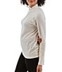 Aventura Macintyre Embroidered Stand Collar Raglan Sleeve Quarter Zip Top - Image 3