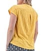 Color:Golden Cream - Image 2 - Maitland V-Neck Short Sleeve Tee Shirt