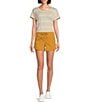 Color:Amber Gold - Image 3 - Parker Peached Organic Cotton 4.5#double; Shorts
