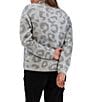 Aventura Sasha Tonal Jacquard Knit Funnel Neck Long Sleeve Relaxed Fit Sweater - Image 2